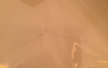 How can I fix a hairline crack in a 1 year old vanity basin?