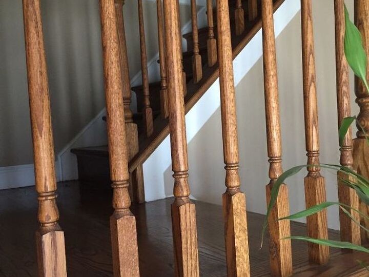 q what is more in style white ballisters or wrought iron