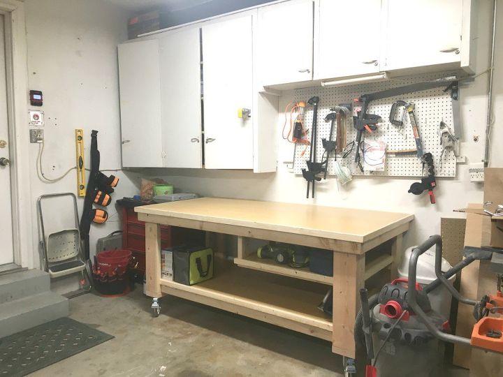 how to build a garage workbench