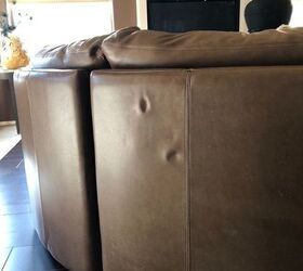 Depression marks on leather sofa Hometalk