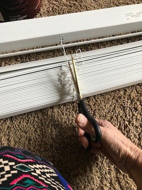 horizontal blinds to headboard in one day