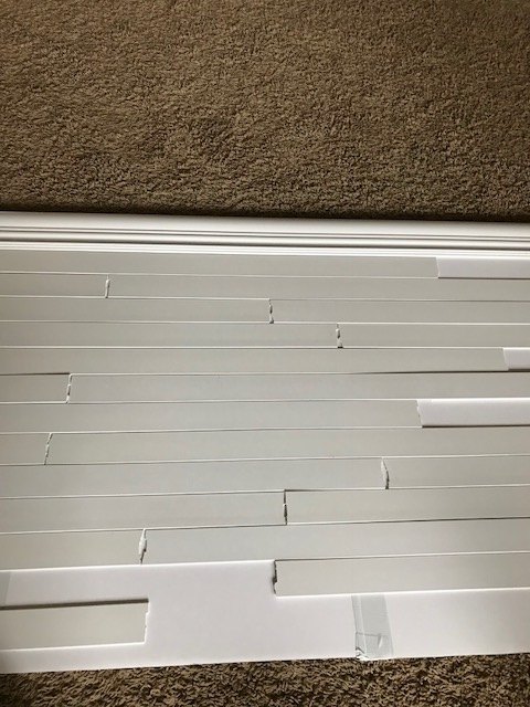 horizontal blinds to headboard in one day