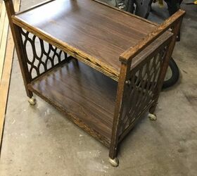 new life for an old microwave cart