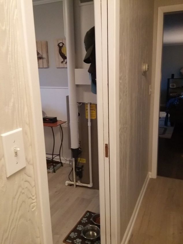how can we disguise our furnace in laundry room without blocking vent