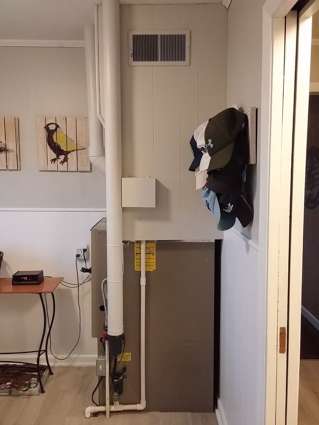 q how can we disguise our furnace in laundry room without blocking vent
