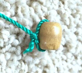 easy diy string of wooden beads my amazing thrift store find