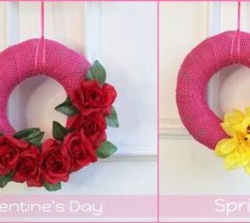 easy 3 diy wreath converts from valentine s day to spring in seconds