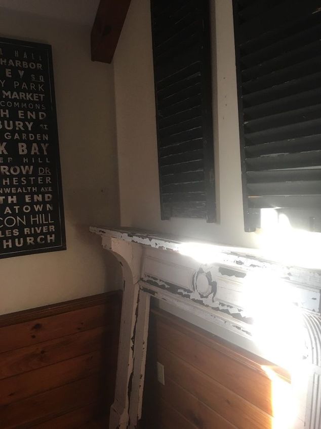 q how to paint over stained pine shiplap boards
