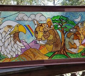 a stained glass picture finds a home
