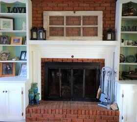 fireplace wall makeover