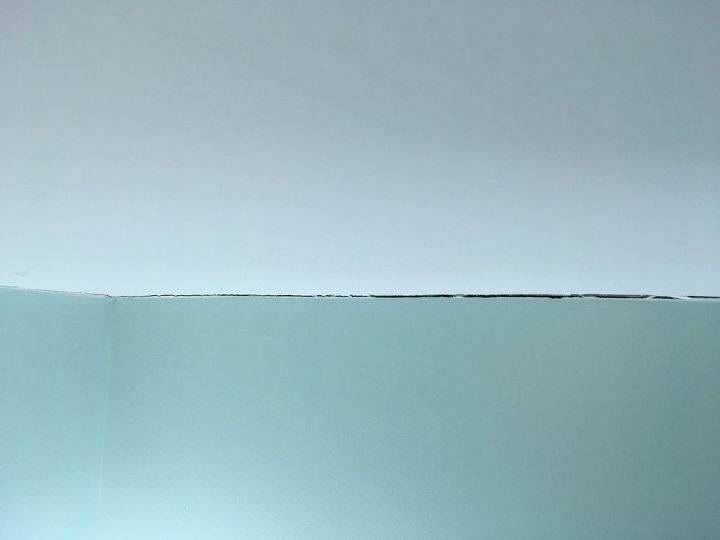 fix cracks where ceiling and wall meet