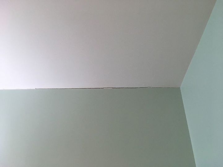fix cracks where ceiling and wall meet