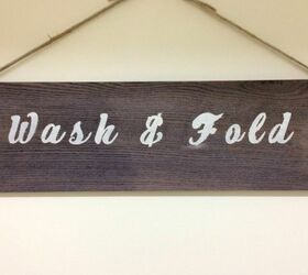 rustic stenciled farmhouse laundry sign