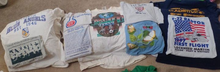 almofadas de camisetas recicladas