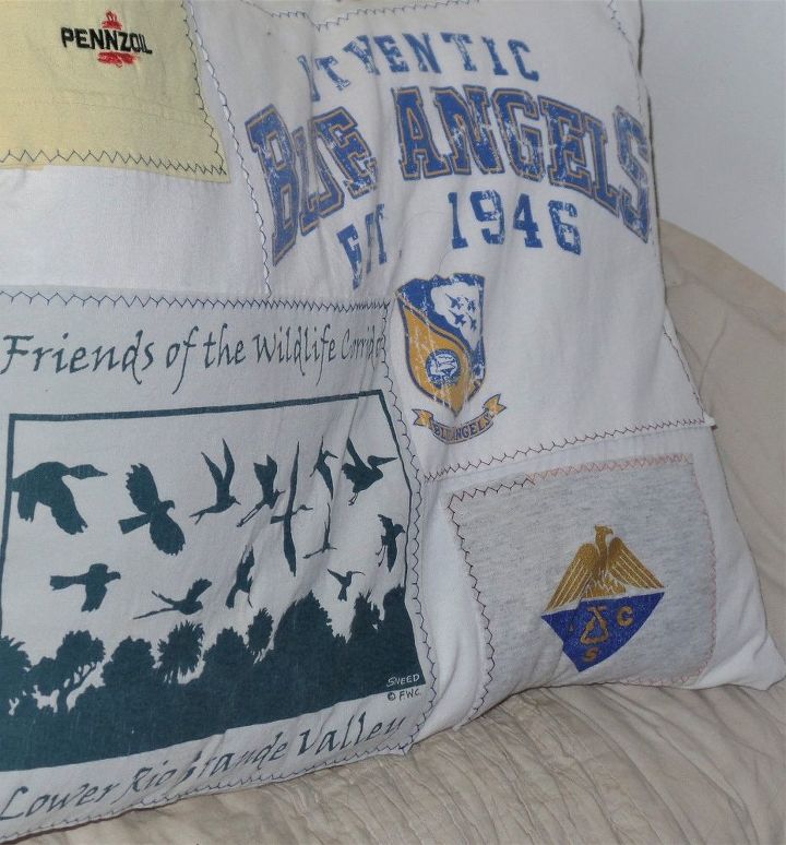 recycled t shirt pillows