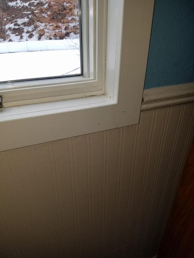 adding depth to casement window for mounting mini blinds, 1x3 added around entire window