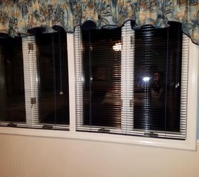 adding depth to casement window for mounting mini blinds, Finished Product with Blinds