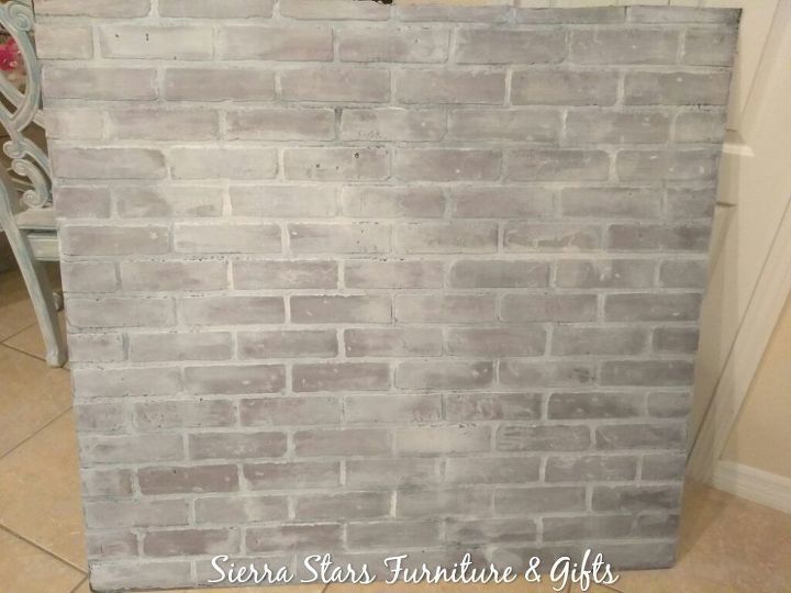 update your brick wall or faux brick wall with 3 steps
