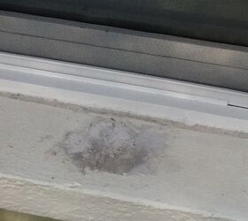 q repairing styrofoam outside window casing