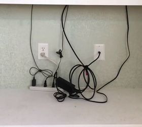 How to Hide Ugly Cords Behind Wall - Megan Gribble Home