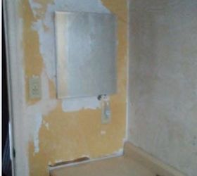 painting after removing 3 layers of wallpaper