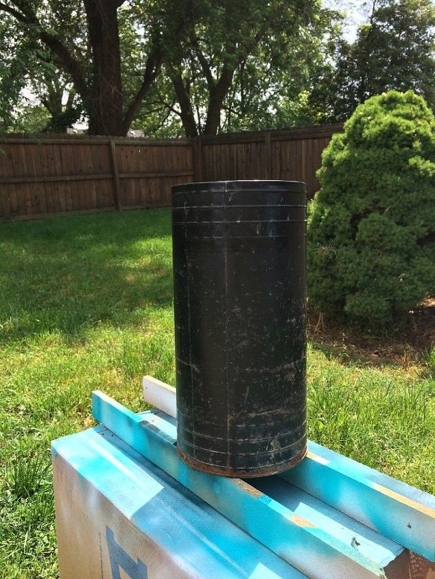 trash to treasure turn an ashtray in to a side table