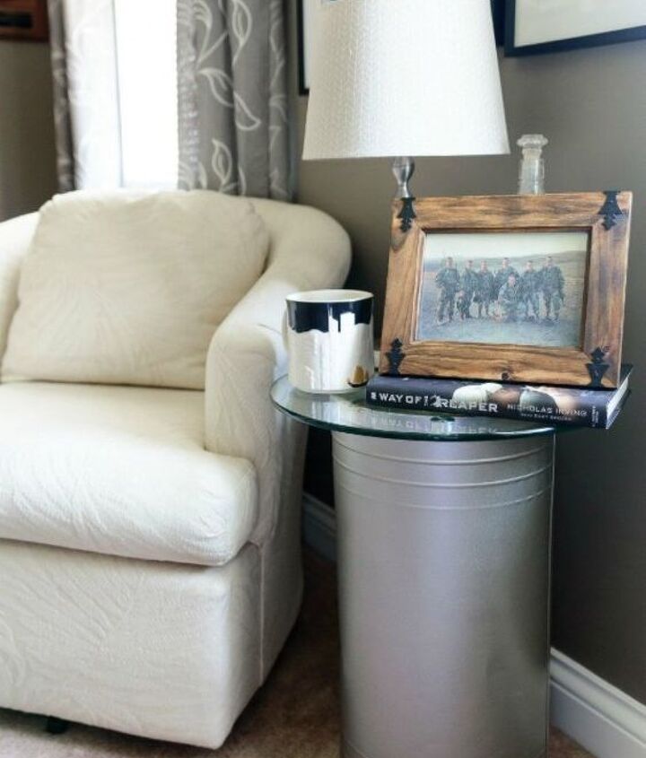 trash to treasure turn an ashtray in to a side table