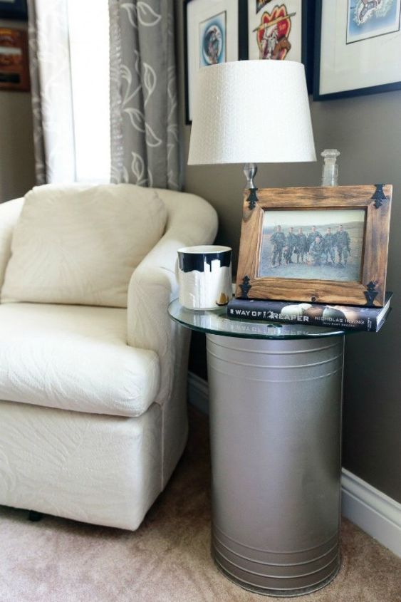 trash to treasure turn an ashtray in to a side table
