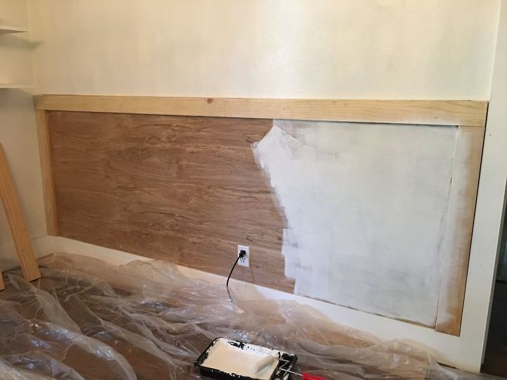 wainscot wall with a picture ledge
