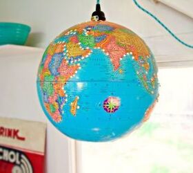 how to make a pendant light from a 10 thrift store globe