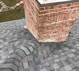 new construction home has no flashing on chimney