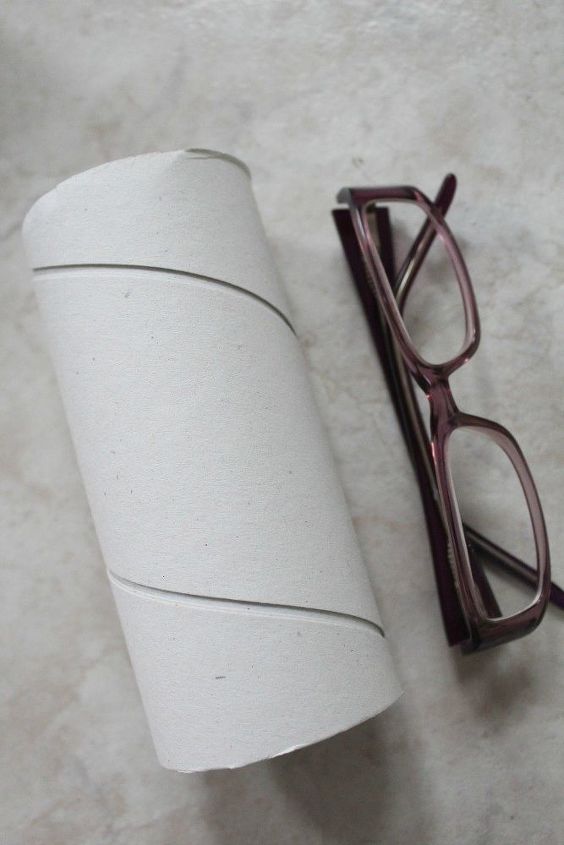 estuche de gafas diy con tubo de papel