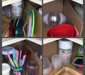 lazy susan dividers using one office supply