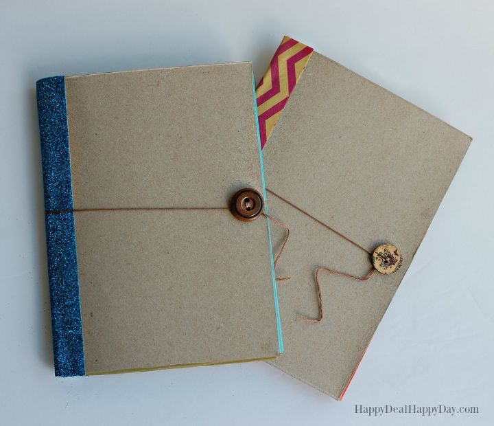 upcycled cereal box notebook