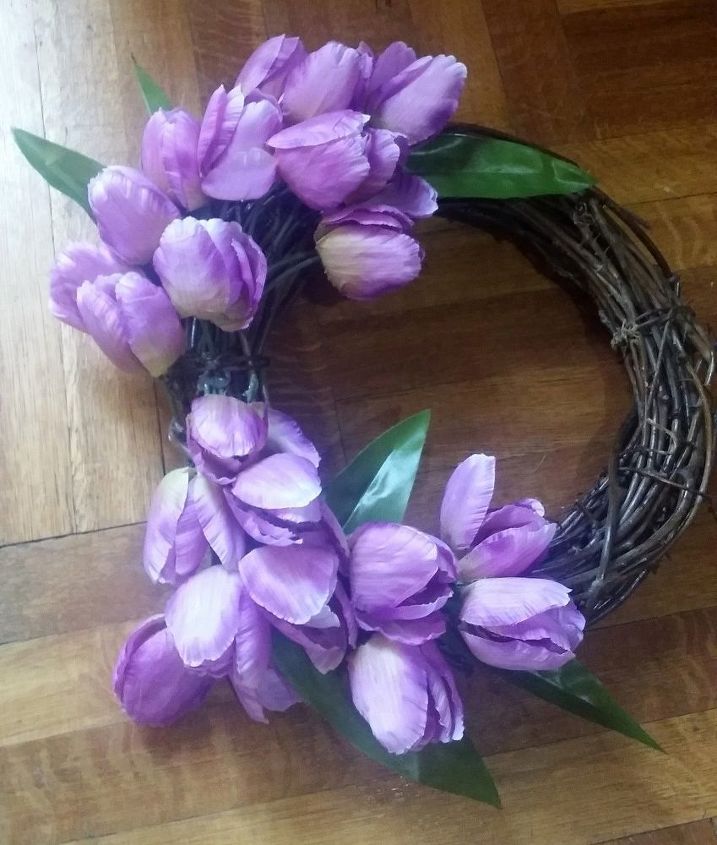 corona de tulipanes de primavera rpida y fcil