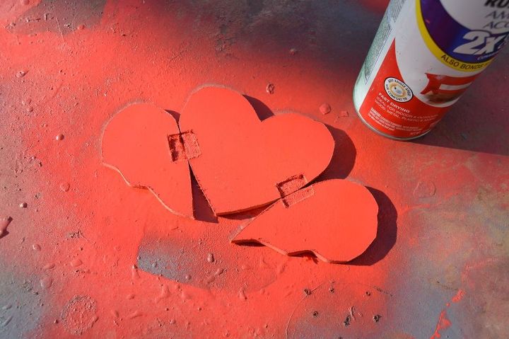 valentine day wooded heart