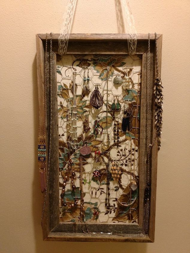 old frame to functional wall art