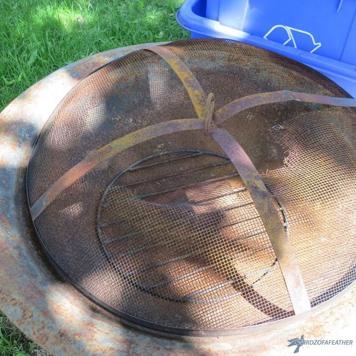 fire pit upcycle from a curb side find