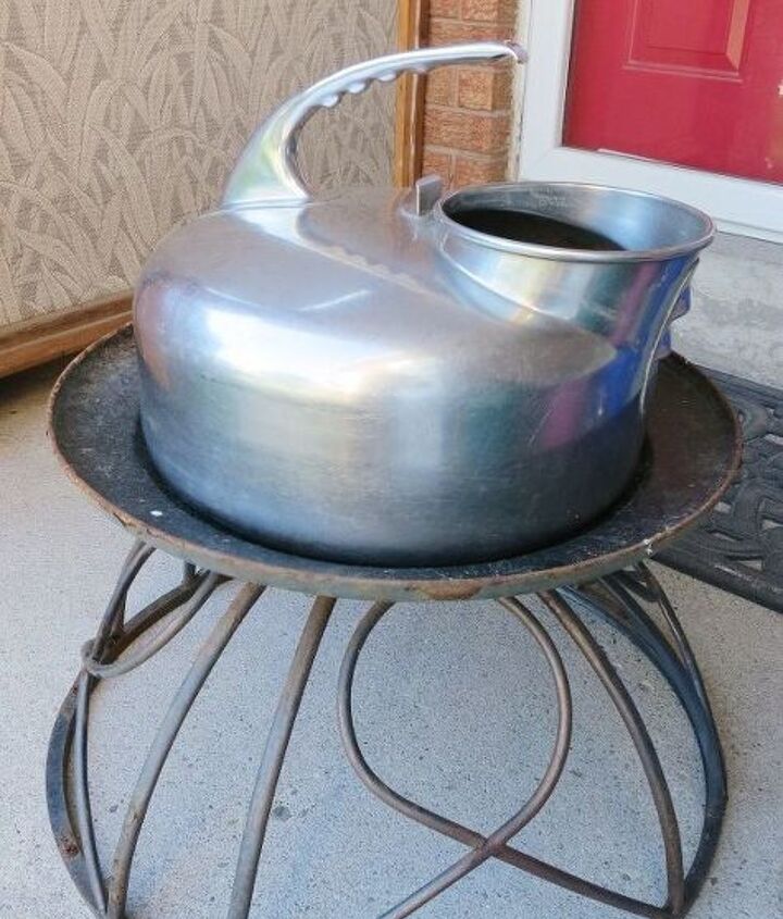 fire pit upcycle from a curb side find