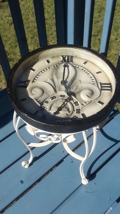 clock as a table