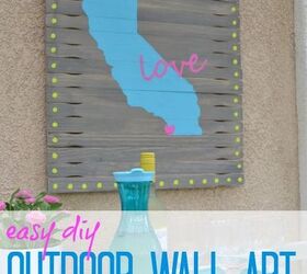15 cosas increbles que puedes hacer con agitadores de pintura, Arte de pared al aire libre