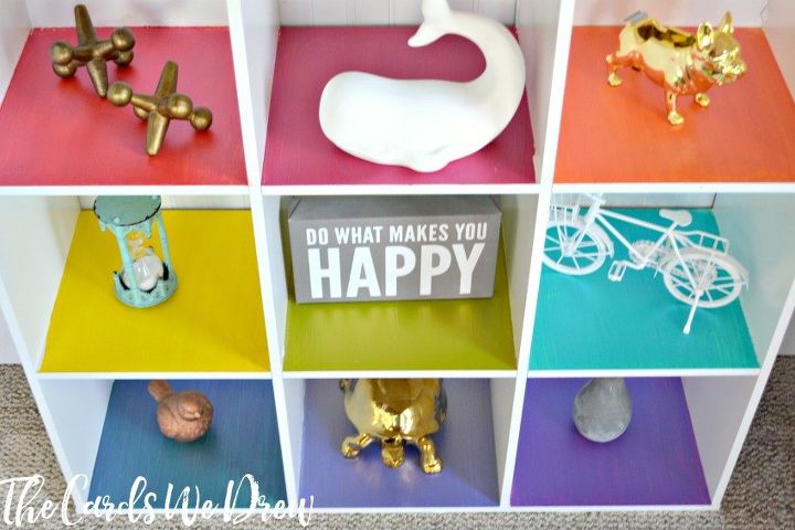 s live life in color with these amazing ideas for your home, Rainbow Cubby Organizer