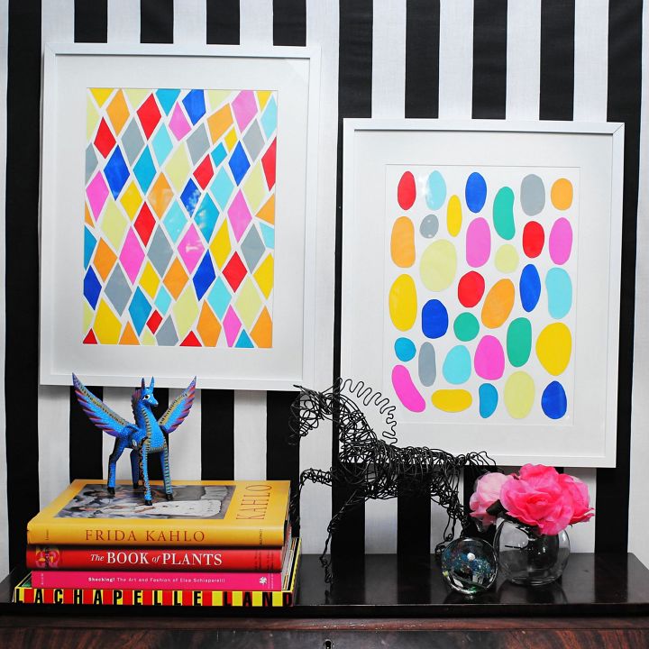 vive la vida en color con estas increbles ideas para tu hogar, Arte f cil y colorido