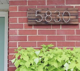 15 amazing things you can do with paint stirrers, Modern Address Sign