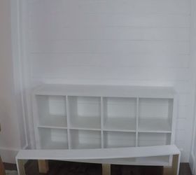 ikea hack organizing a budget console for entry and home