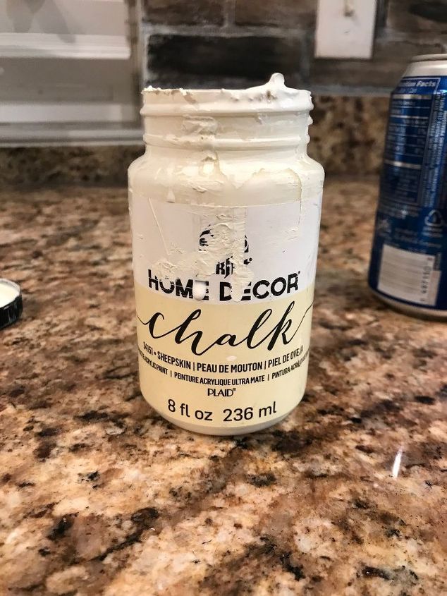 faux brick backsplash