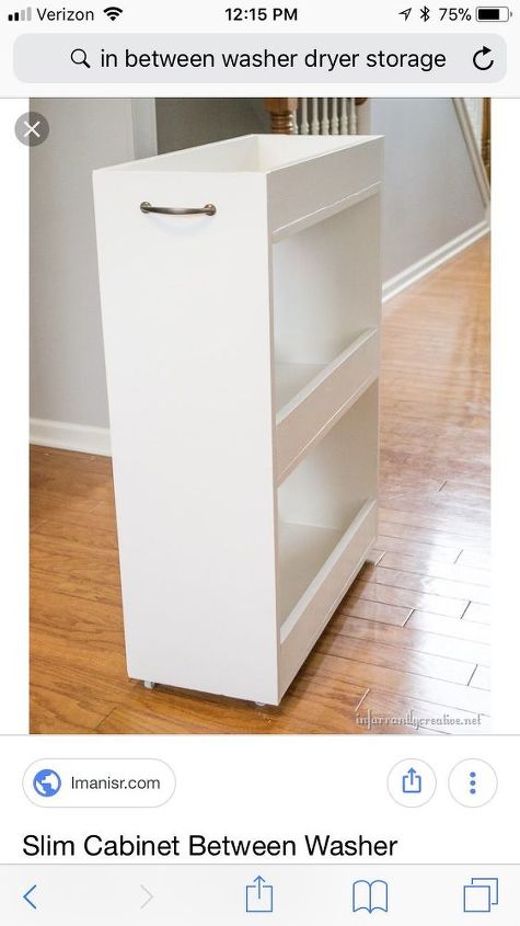 storage in between washer dryer