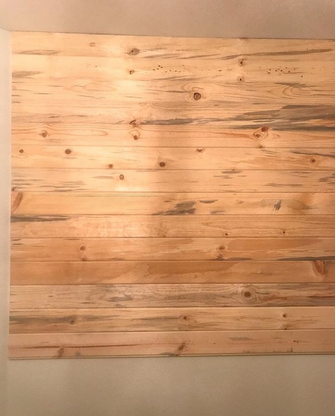 diy whitewash plank wall