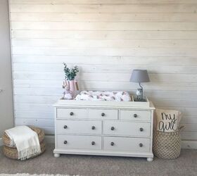 DIY Whitewash Plank Wall