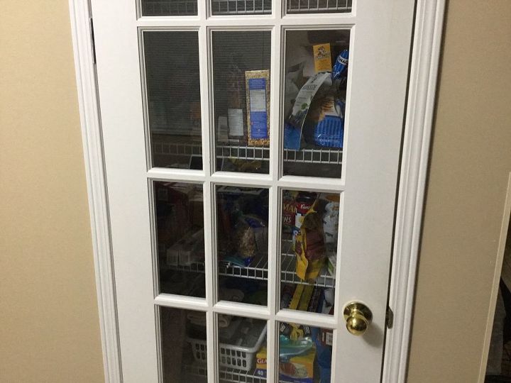 pantry door with 15 glass panels